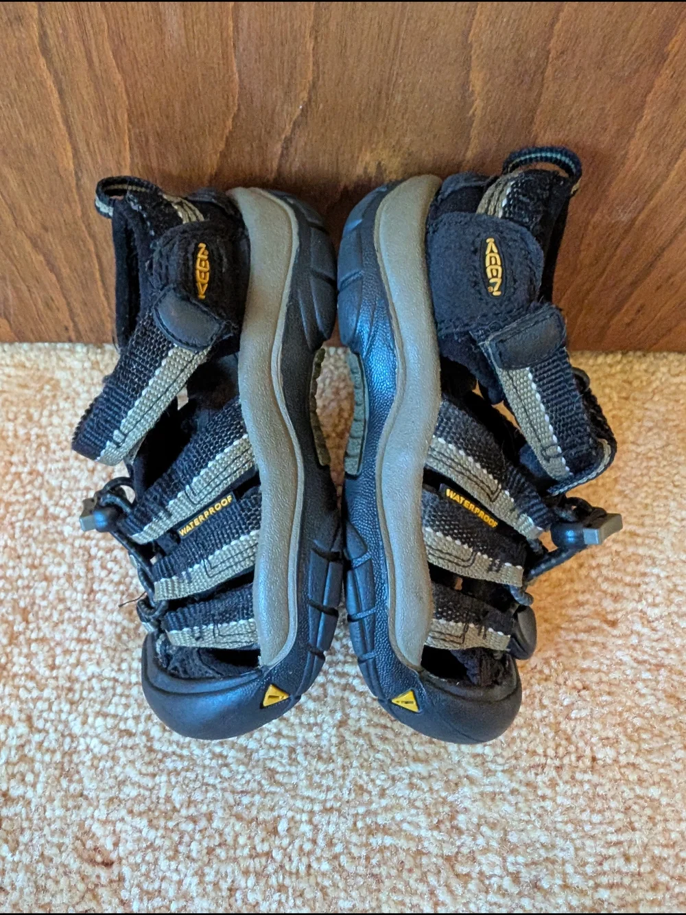 KEEN Newport H2 Toddler Black and Tan Sandals